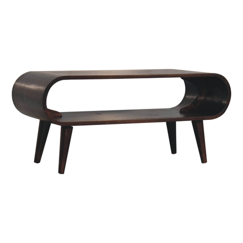 Artisan Furniture Solid Wood Amaya Light Walnut Coffee Table, Brown