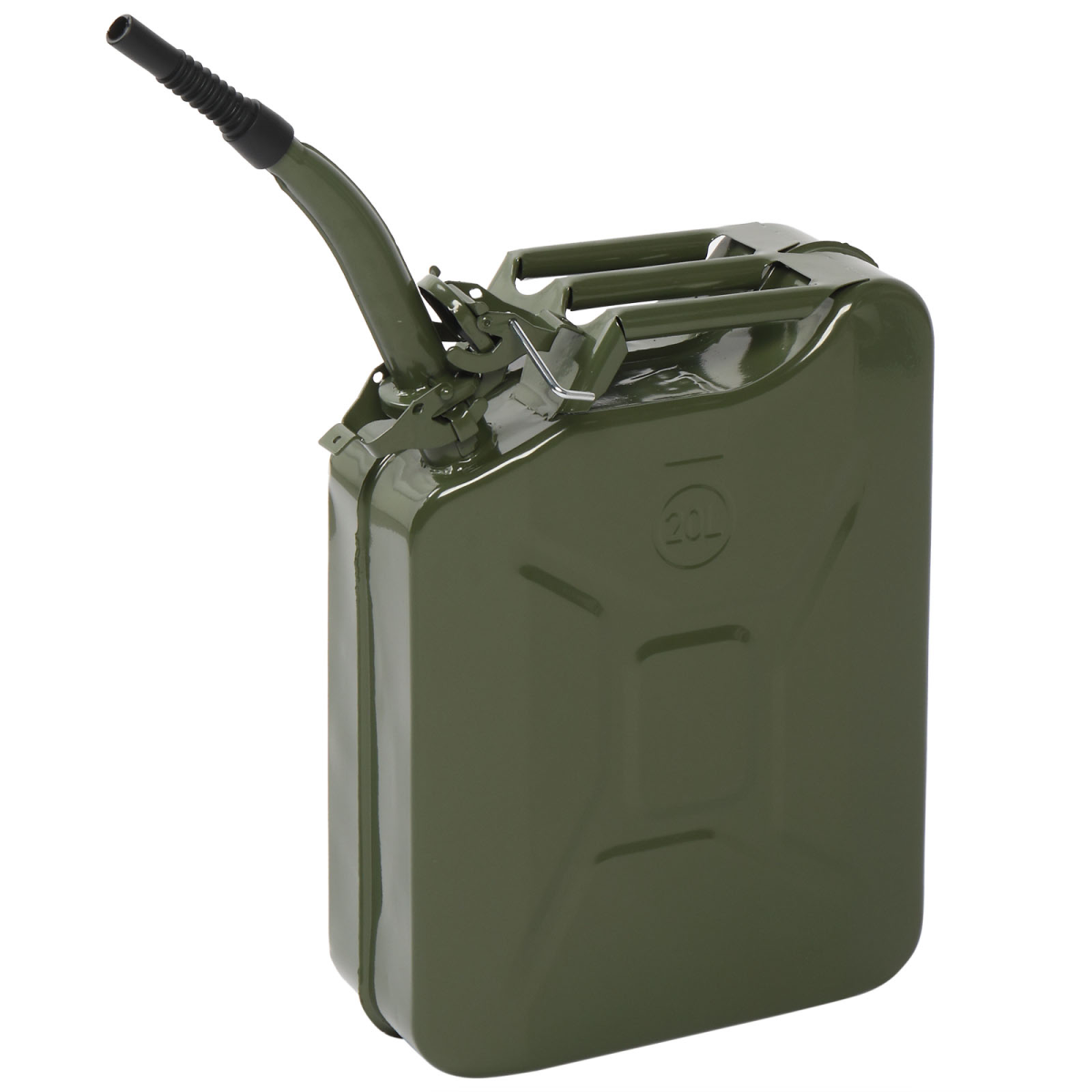 【Same Code：97686520】20L Portable American Fuel Oil Petrol Diesel Storage Can Army Green