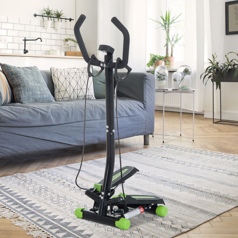 Stepper Step Machine w/ Resistance Bands Fitness Exercise Workout HOMCOM