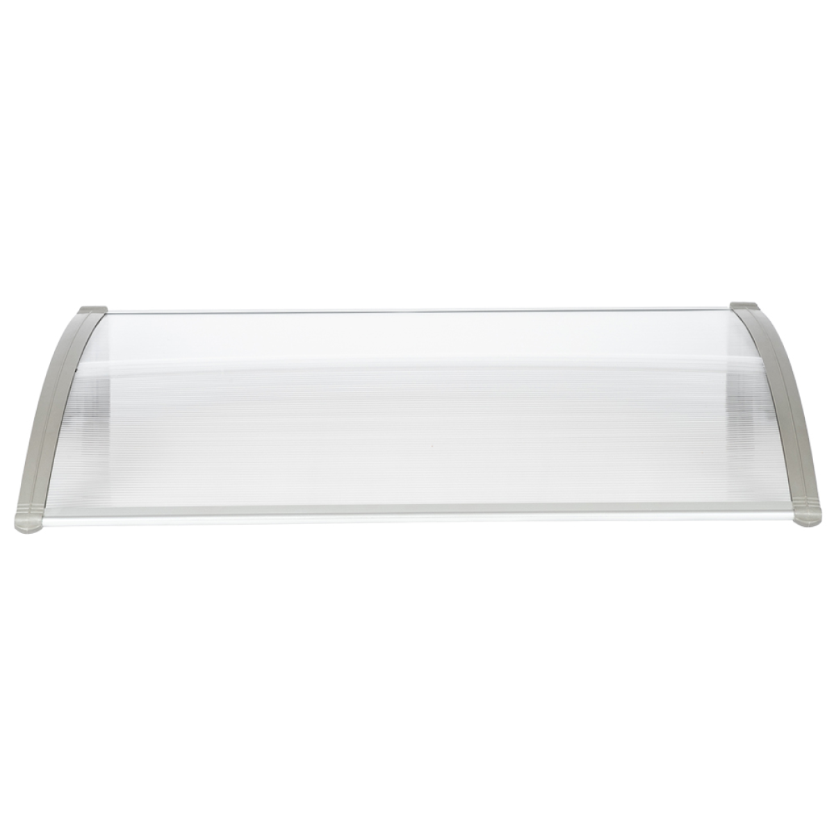 HT-120 x 80 Household Application Door & Window Rain Cover Eaves Canopy White & Gray Bracket