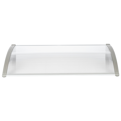 HT-120 x 80 Household Application Door & Window Rain Cover Eaves Canopy White & Gray Bracket
