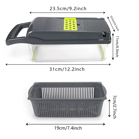 15-In-1 Vegetable Fruit Chopper Cutter Food Onion Veggie Dicer Kitchen Slicer