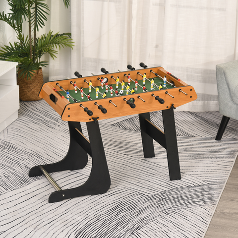 Folding Football Gaming Table Mini Foosball Soccer Table, Family Kids HOMCOM