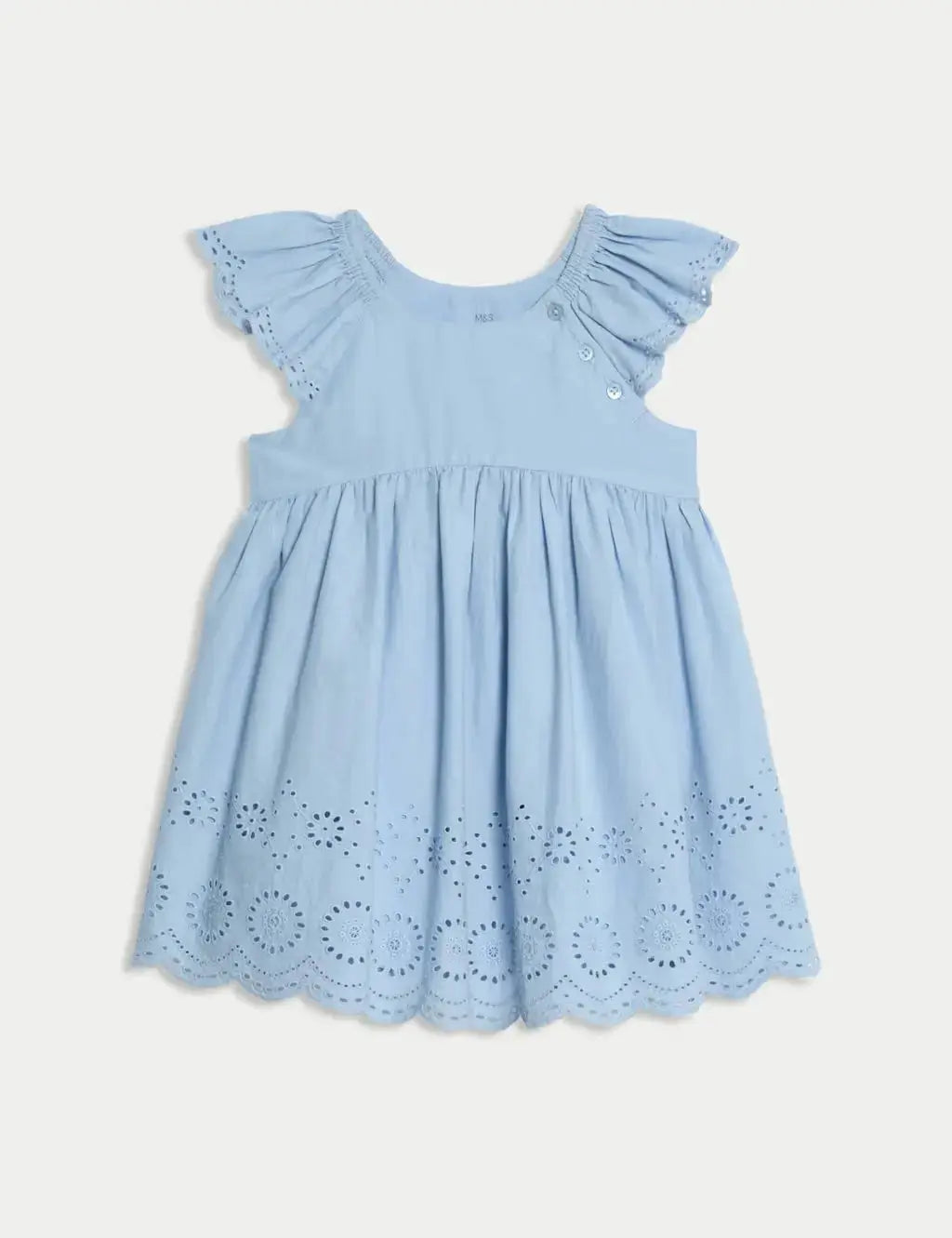 2pc Pure Cotton Broderie Outfit (0 Mths-3 Yrs)