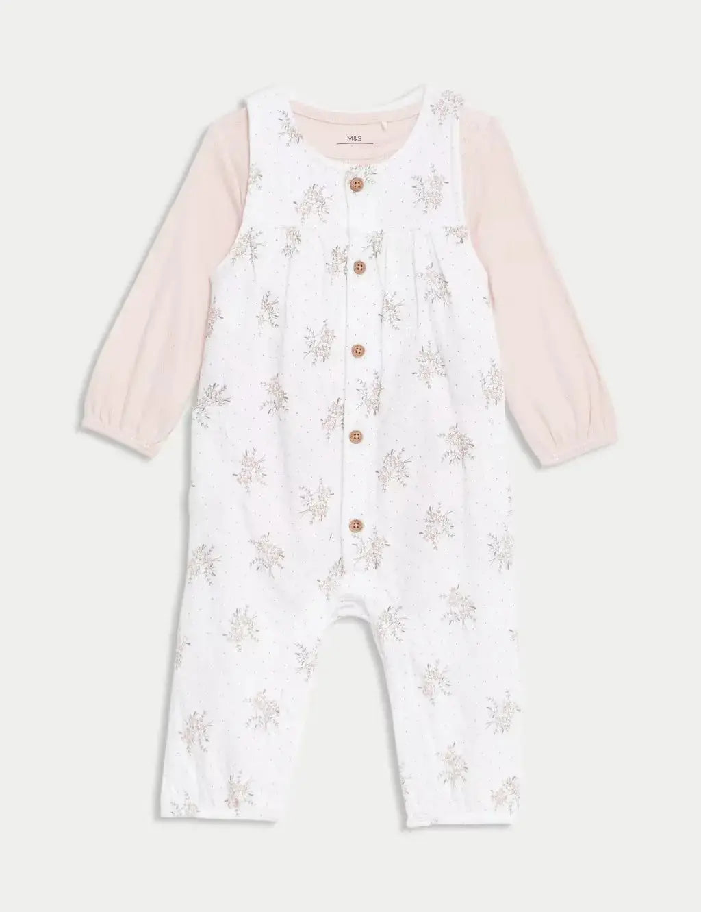 2pc Pure Cotton Floral Outfit (7lbs - 1 Yrs)