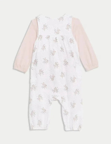 2pc Pure Cotton Floral Outfit (7lbs - 1 Yrs)