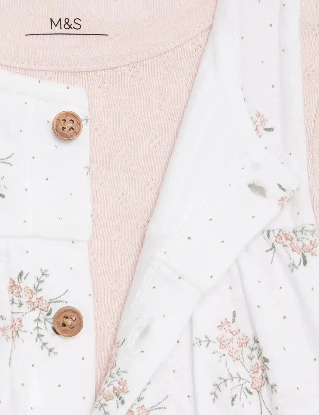 2pc Pure Cotton Floral Outfit (7lbs - 1 Yrs)