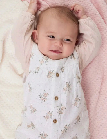2pc Pure Cotton Floral Outfit (7lbs - 1 Yrs)