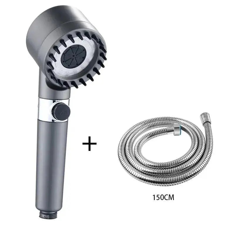 3 Modes High Pressure Portable , Filter, Rainfall Faucet Showerhead