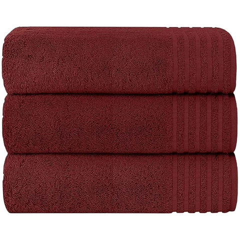 OLIVIA ROCCO Monaco 3 Pack Extra Large Bath Sheets 500GSM 100 Percent Cotton Highly Absorbent Towels For Home Gym Beach Spa Set