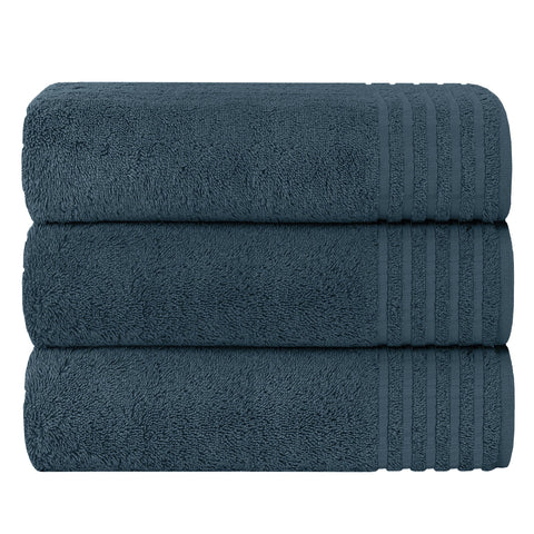 OLIVIA ROCCO Monaco 3 Pack Extra Large Bath Sheets 500GSM 100 Percent Cotton Highly Absorbent Towels For Home Gym Beach Spa Set