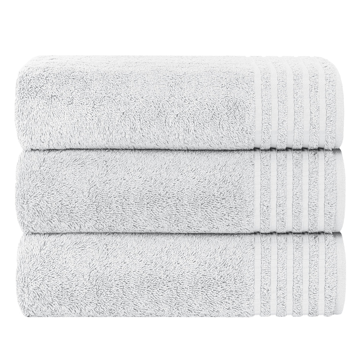OLIVIA ROCCO Monaco 3 Pack Extra Large Bath Sheets 500GSM 100 Percent Cotton Highly Absorbent Towels For Home Gym Beach Spa Set