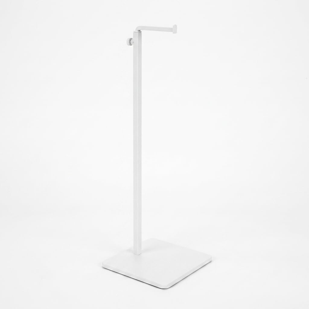 B&NN Adjustable Metal Handbag Rack Tabletop Handbag Purse Display Stand Single Hook Bag Stand Holder (White)