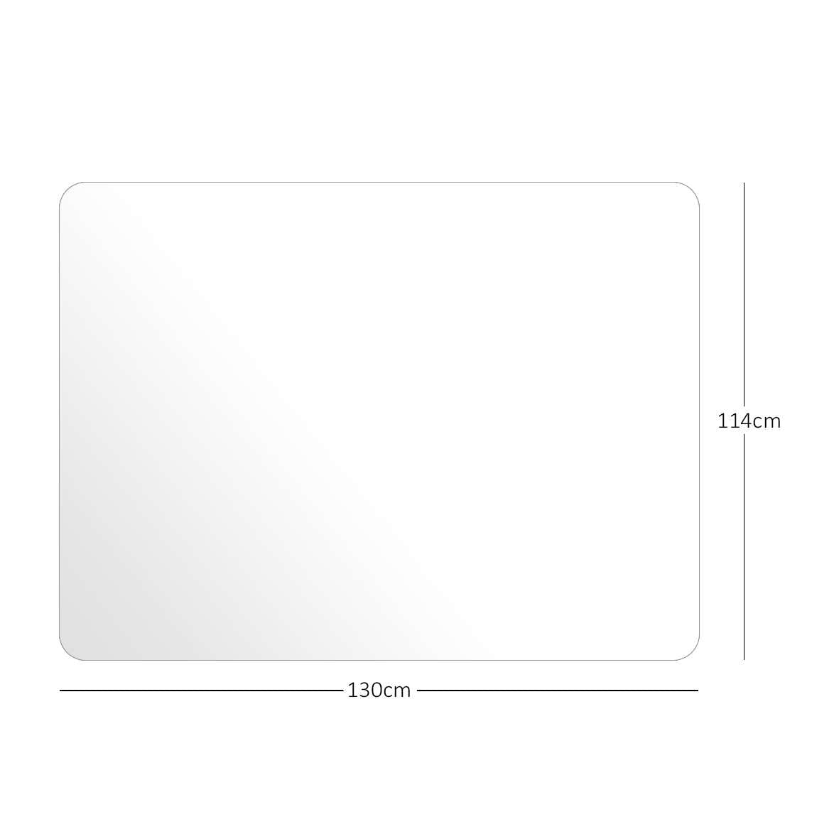 Nicoman Frosted (Semi-Clear) Chair Mat, Non-Slip PVC Wooden Floor Protector Mat with Round Edge