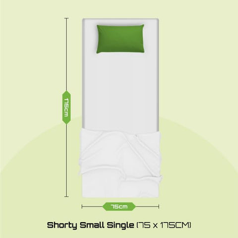 Starlight Beds Essentials Shorty Mattress, Zig Zag Soft Comfort Sleep Surface, 7.5 Inch Deep with Memory Foam Layer & Springs