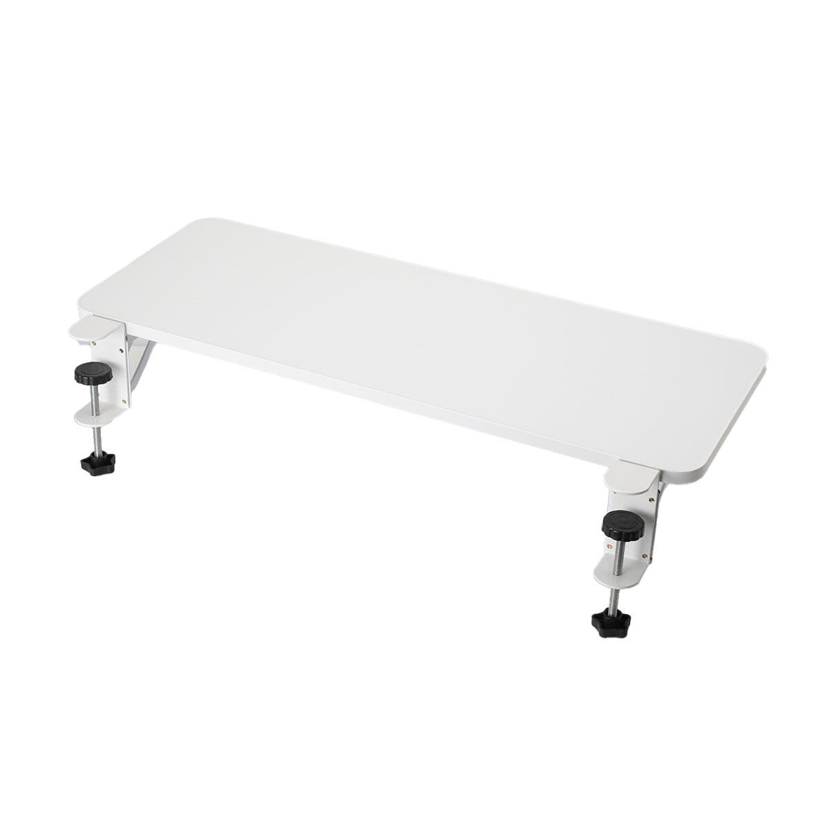 Cozyel Ergonomics Desk Extender Tray, 25.6X 9.8 Punch-Free Clamp on, Foldable Keyboard Drawer Tray