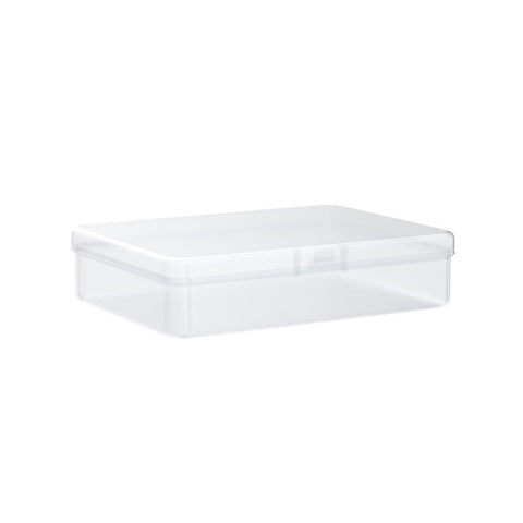 SENENQU 24 Pack Small Clear Plastic Storage Containers Box with Lid, Mini Rectangular Storage Box