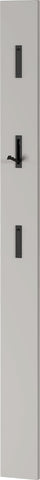Germania Coat Rack Panel 3728-572, in Cashmere, with Three Fold-Out Metal Coat Hooks, 15 x 170 x 3 cm (W x H x D)