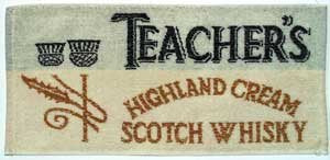 signs-unique Teachers Whiskey Cotton Bar Towel