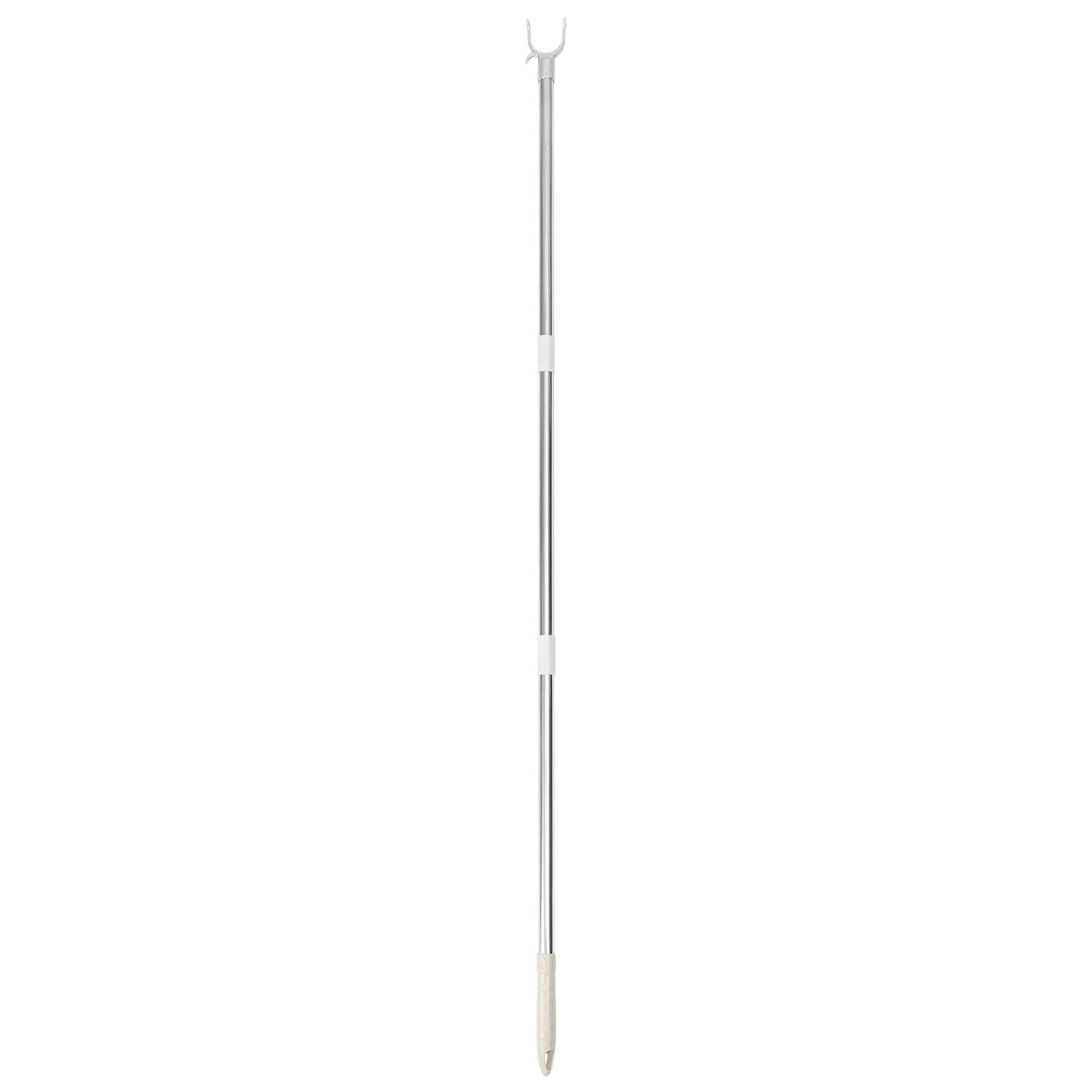 Angoily Adjustable Clothesline Pole Clothes Hook Pole for Wardrobe Garment Reach for Balcony Laundry Drying Splicable Clothes Rod for Hanging and
