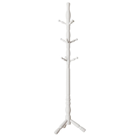 Multibao Sturdy Wooden Coat Rack Stand Vintage Posh Solid Wood 185cm with 9 Hooks Heavy Duty Free standing Hall Coat Hat Clothes Tree Stands for
