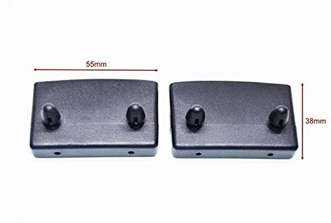 Husseinbolt New replacement 50-55mm side rail bed slat holders/caps (Model A End) for single, double and king size beds (Pack of 8 caps)