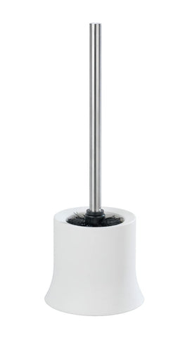 Wenko 18751100 WC Brush Set Basic White, Plastic, 14 x 38 x 14 cm, White