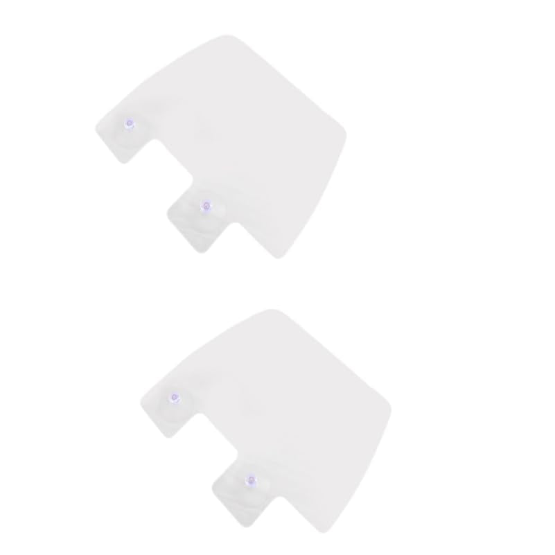 PRETYZOOM 2 Pack Sink Guard Splashproof Baffle with Suction Cups Kitchen Deflector for Basin and Bathroom Water Shield Helps Prevent Splashing on