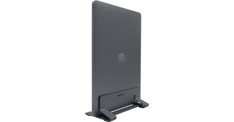 Macally Universal Vertical Laptop Stand 13"-17" - Aluminium Silver