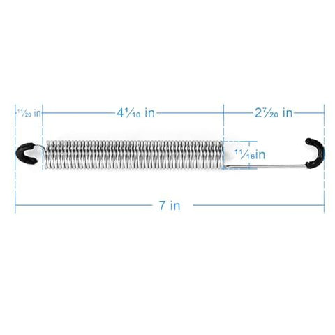 Fromann 6.9 Inch Long Neck Hook Style Recliner Replacement Springs 2Pcs