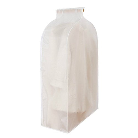2PCS Zipper Dust Clothes Cover Waterproof Clothes Storage Wardrobe Suit Bags Closet Hangers Case Clothing Cover Dust Bag Hanging Organizer 2PCS
