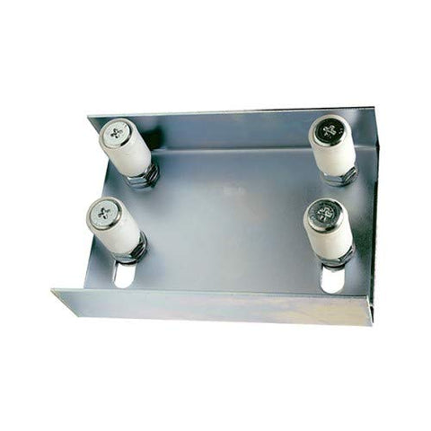 DOJA Barcelona Gate Roller Guide, Adjustable Floor Guide for Sliding Gate, - 4 Nylon Sliding Gate Rollers - Gate Guide Support Bracket with Nylon
