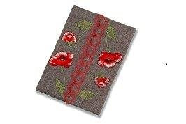 Pocket Tissue Holder in a Poppies Design