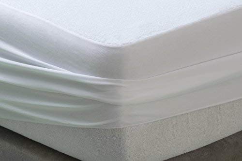 Savel - Mattress Cover (80x190/200 cm) Small Single Size | Aloe Vera | Waterproof Mattress Protector - White
