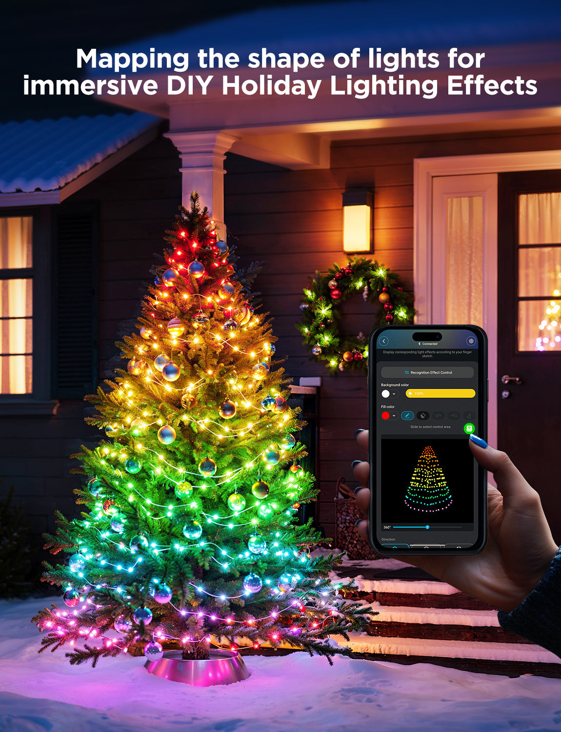 GOVEE XMAS STRING LIGHTS RGBICW IP65 20M