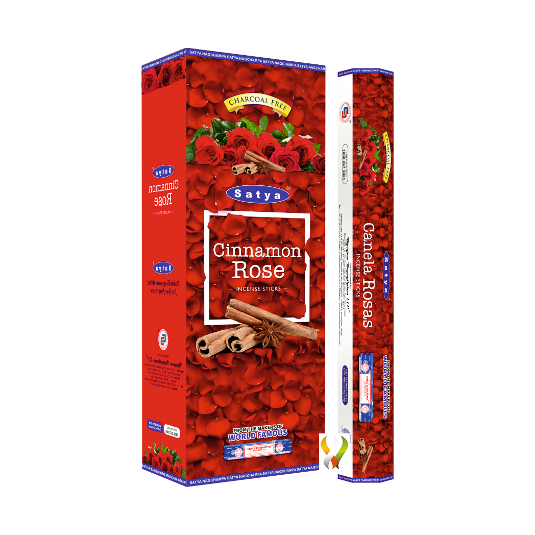 Satya Cinnamon Rose Hexa - 120 Sticks