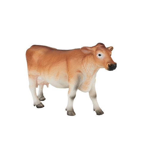 Jersey Cow Toy  Realistic Farm Animal Figurine