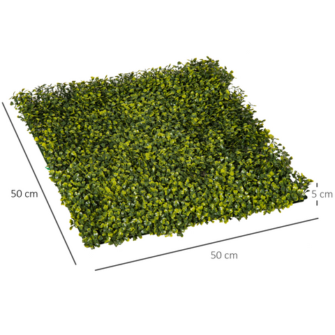 12PCS Artificial Boxwood Wall Panels 20" x 20" Grass Privacy Fence Screen