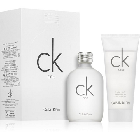 Calvin Klein CK One Gift Set (Eau De Toilette Spray 50ml  Shower Gel 100ml)