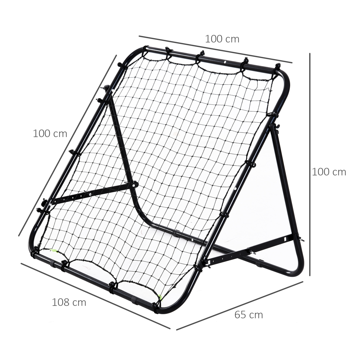 Rebounder Net Kids Adults Football Training Aid Practice Adjustable  HOMCOM