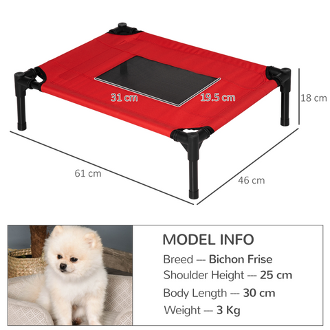 Elevated Pet Bed Cool Cot Dog Cat Portable Folding Home Camping Hammock Foldable