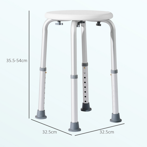 Bath Chair Shower Seat Safety Bathroom Elderly Aids Adjustable Position HOMCOM