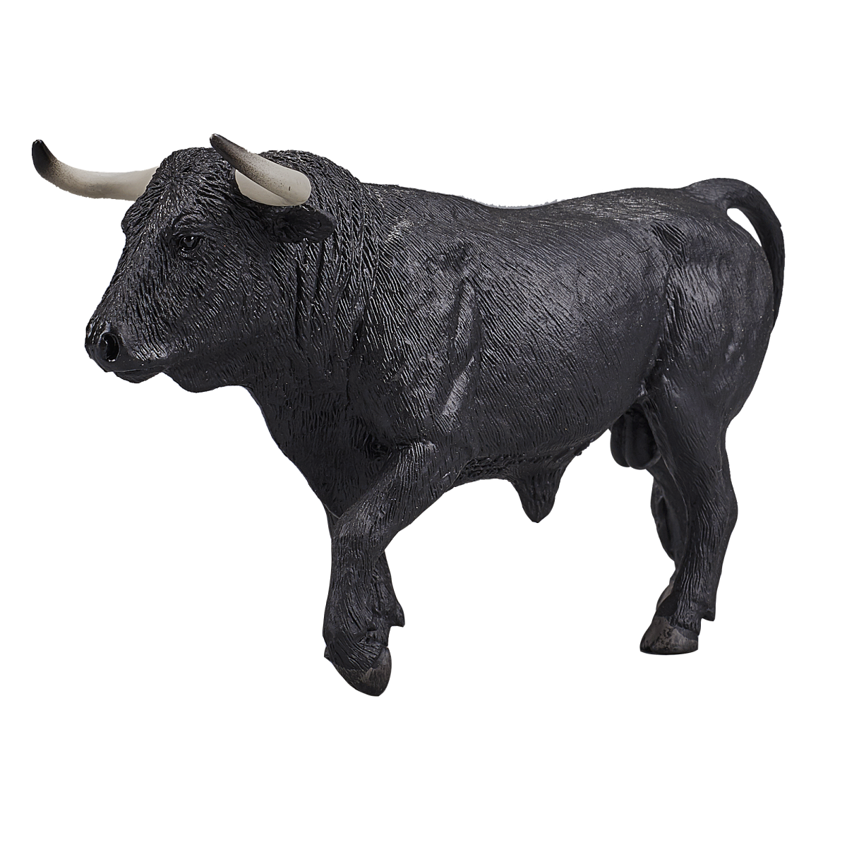 Spanish Bull Toy Figure  Realistic Farm Animal Model