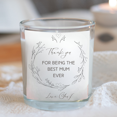 Thank you For Being The Best Mum Ever Candle Gift Set | Scented Candle Gift Box | Mums Gift Box | Mums Gift Hamper | Best Mum Hamper UK