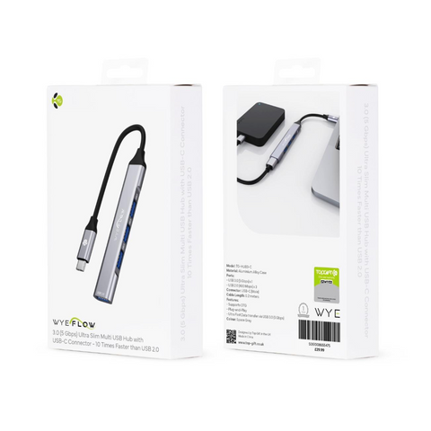 WYEFLOW  USB Hub 3.0 With USB-C Connector  - 5 GBPS