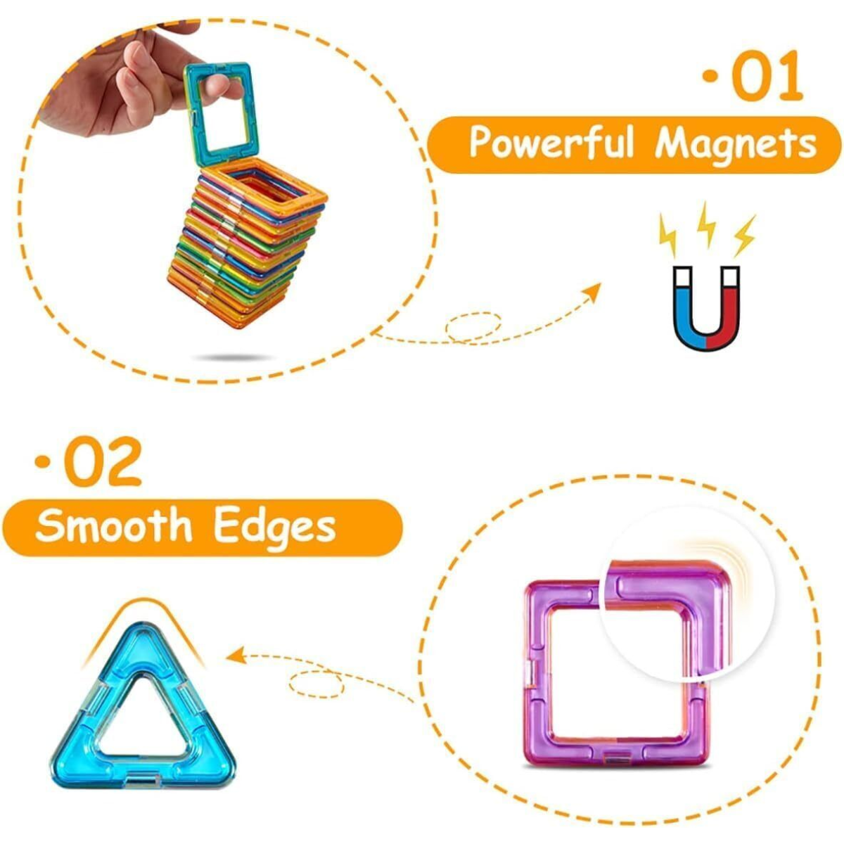 110pcs Magnetic Building Blocks, Magnetic Building Blocks, Children's Toys UK