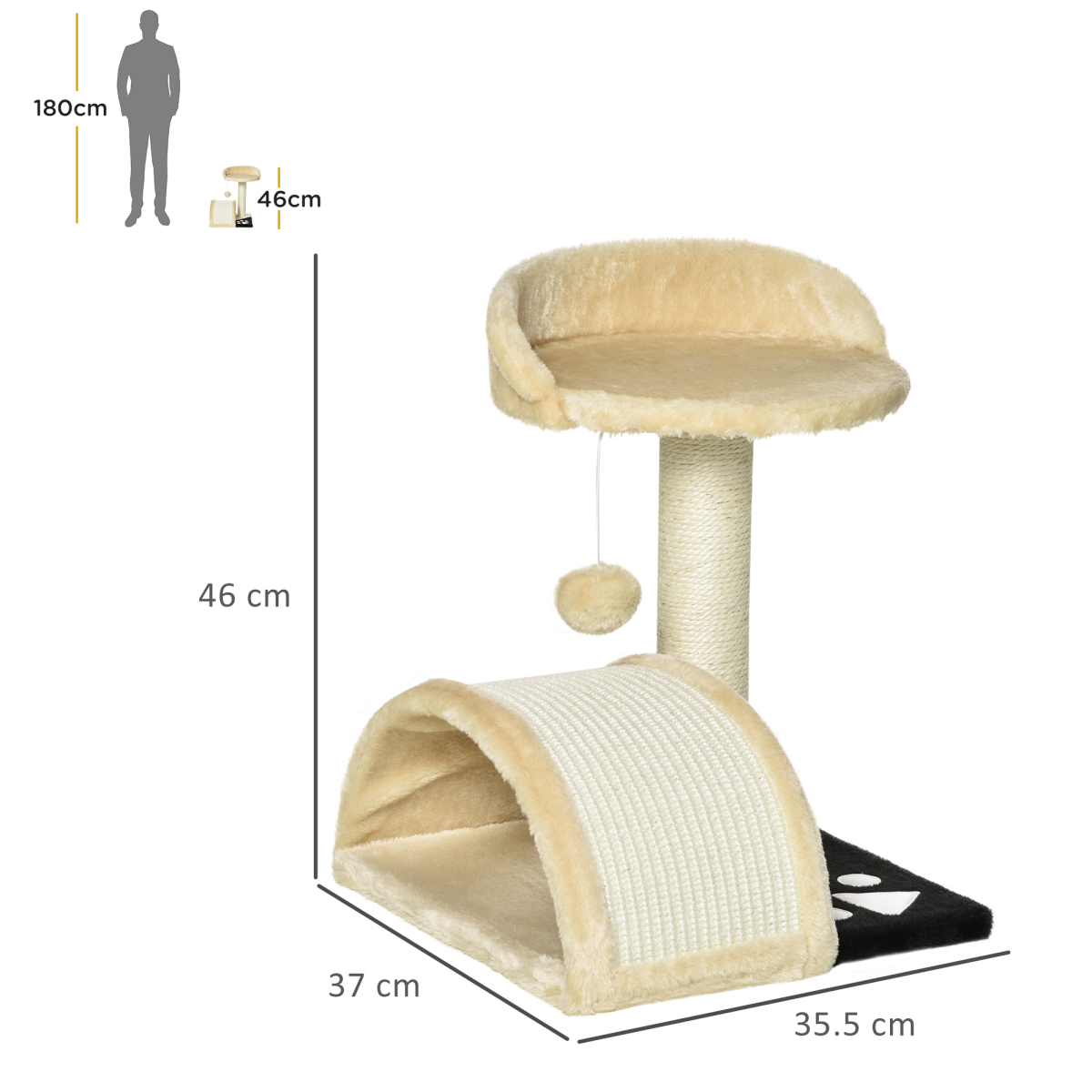 Cat Tree Kitten Scratching Scratcher Cosy Sisal Home Play Rest Activity Exercise