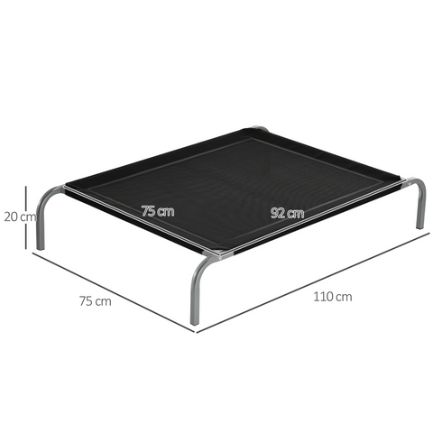 Cooling Pet Bed Elevated Dog Bed with Non-slip Pads for Large Dogs Pawhut