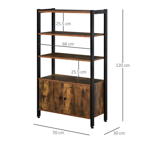 Multifunctional Bookshelf Storage Cabinet Bookcase  Shelves & Cupboard