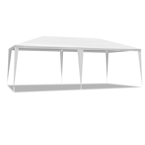 10'x20' Outdoor Party Tent with 6 Removable Sidewalls, Waterproof Canopy Patio Wedding Gazebo, White